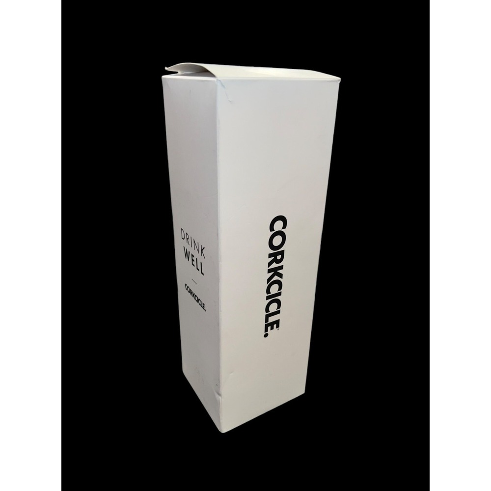 New Corkcicle 16 OZ‎ White Canteen Stainless Steel With Company Logo Drink Well